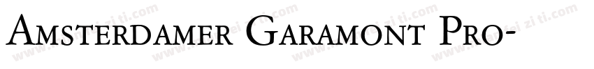 Amsterdamer Garamont Pro字体转换